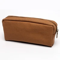 pure cotton canvas simple large capacity men and women small fresh pencil case stationery box middle school students