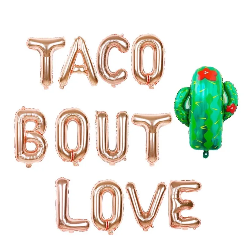 Близнецы вечерние 16 &quotзолото Тако Бут кольцо фольги Воздушные шары девичник