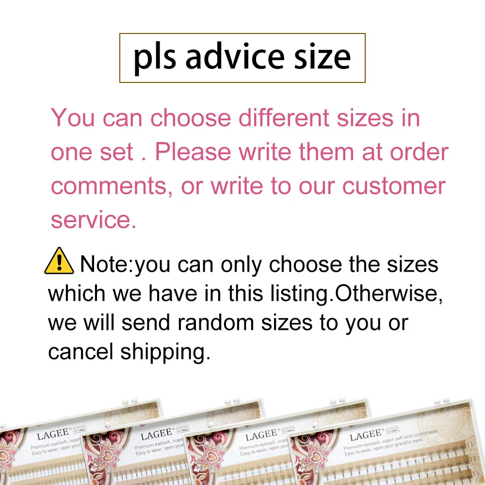 

LAGEE 50 cases Eyelash Extensions 3D-6D Premade Volume fans soft and natural 0.07C Russian volume False eyelashes Wholesale