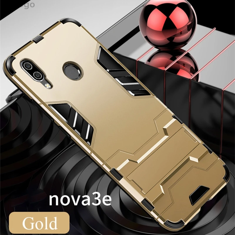 Shockproof Unisex Case Lightweight Durable Cover For Huawei Nova 2i 3 3e 3i Hybrid Armor Kickstand Mobile Phone Cases DYee |