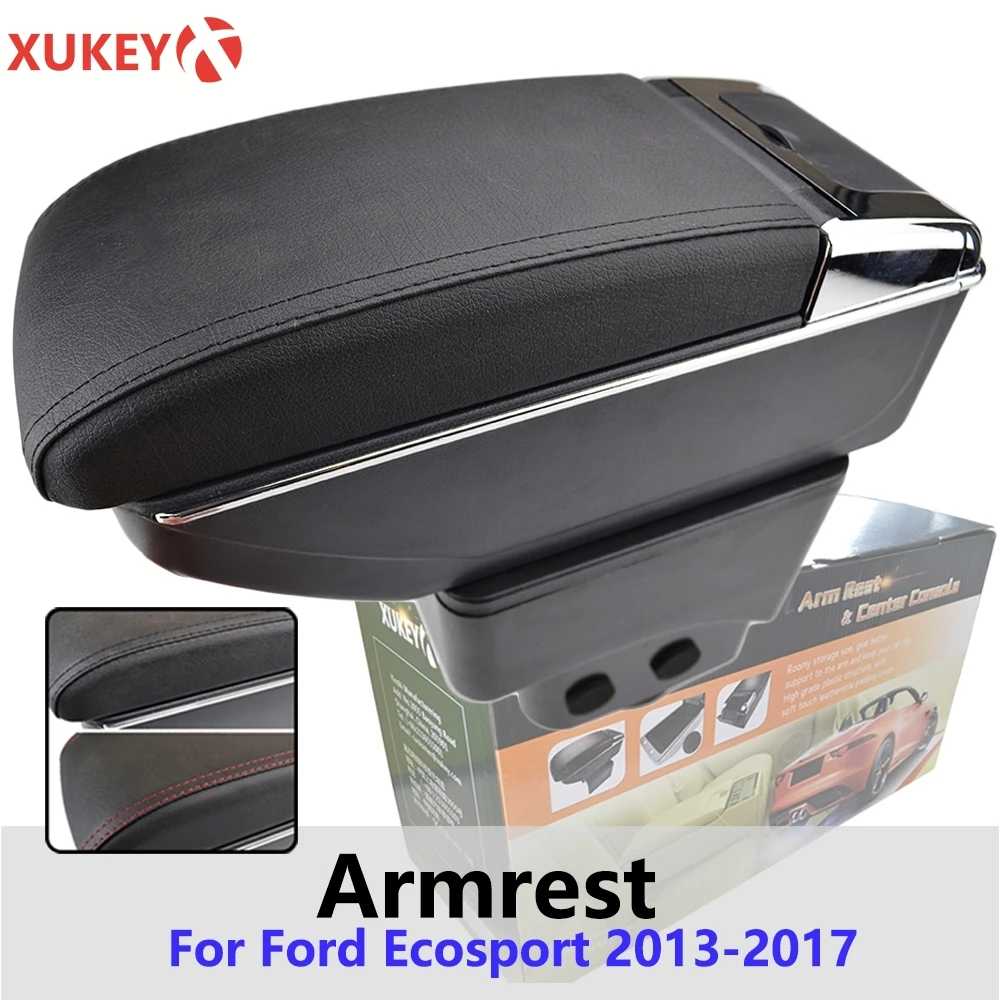Подлокотник Xukey для Ford Ecosport 2013 2017 центральный черный подлокотник стайлинга