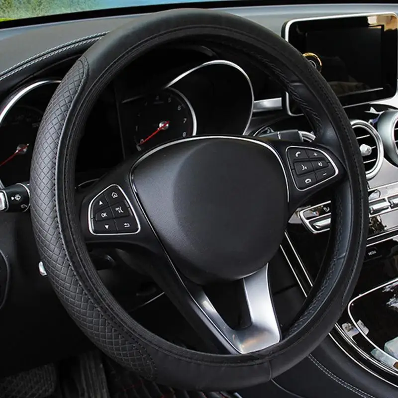 

Car universal steering wheel protective cover glove fiber breathable ultra-fine non-slip cover steering wheel membrane