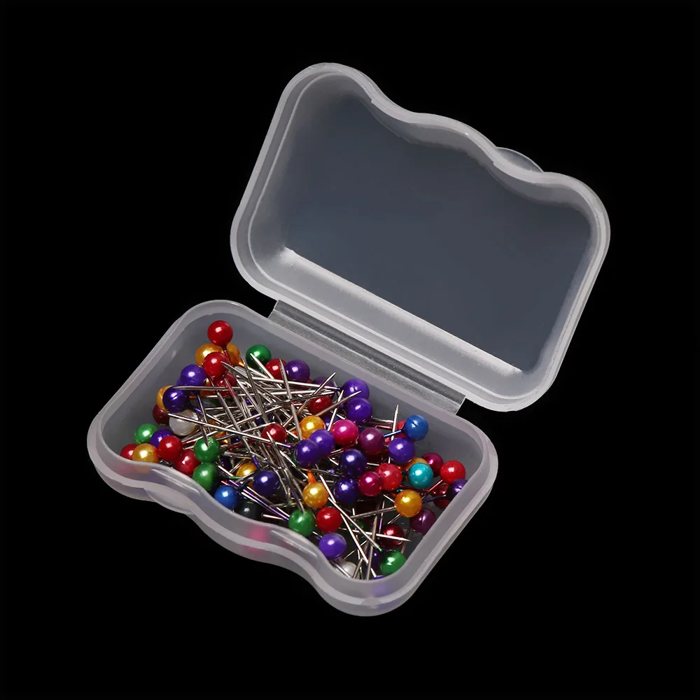 100 PCs-Boxed 3 100/250 шт/коробка карта таки толкающие шпильки пластиковая стеклянная головка из нержавеющей стали с стальной точечной пробковой доской безопасный цветной отпечаток пальца - Цвет: 100 PCs-Boxed 3