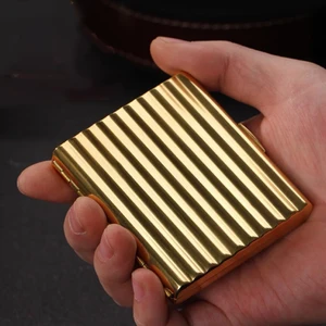 hot vintage copper cigarette case 20 sticks portable 70mm cigarette boxes tobacco holders anti pressure smoking accessories