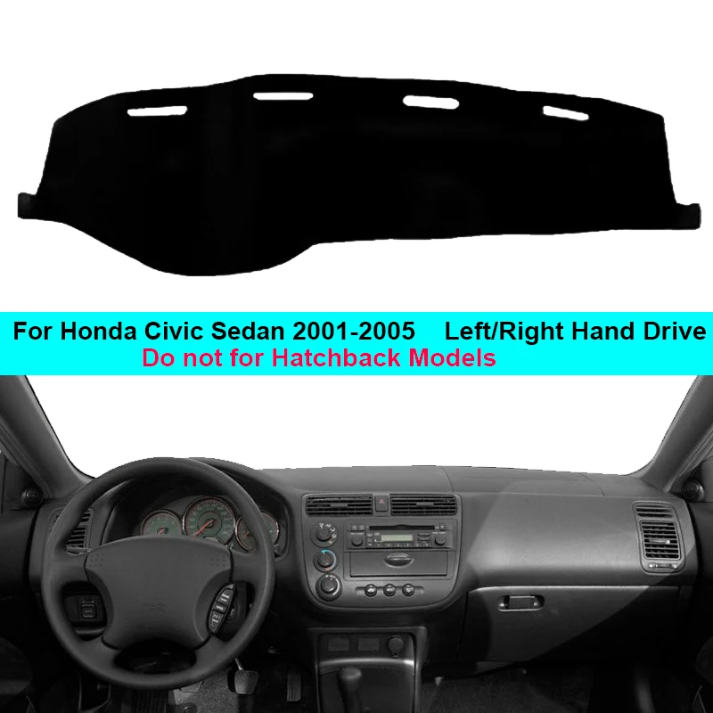 Для Honda Civic Sedan 2001 2002 2003 2004 2005 LHD RHD двухслойный чехол для приборной панели