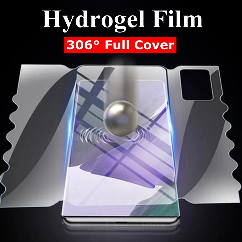 

360° Full Hydrogel Film For Samsung S21 Ultra S20 Plus Films for Galaxy Note 20 Stickers Soft TPU Anti-Scratch Protector Film