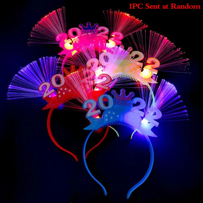 

Светящаяся повязка на голову со светодиодами 2022 для ночного клуба, бара, глаз, украшение для подарка, вечеринки, дня рождения