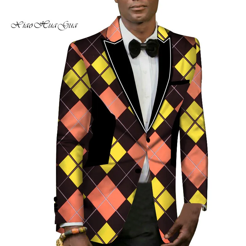 Роскошный мужской костюм Dashiki Bazin куртки деловые костюмы верхняя одежда