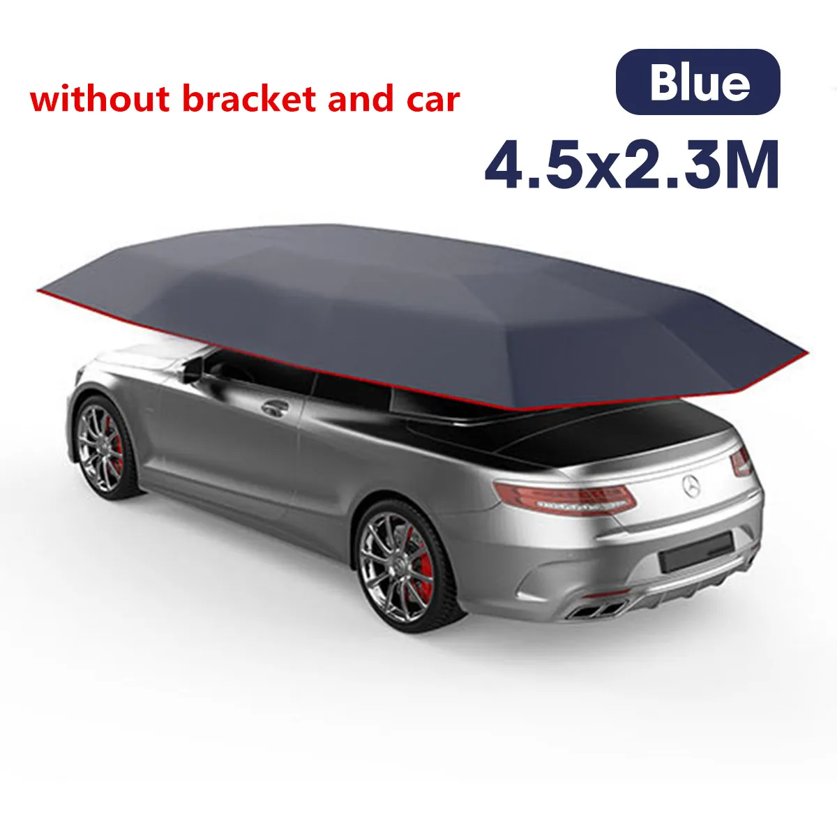 

Portable Oxford Outdoor Car Vehicle Tent Car Umbrella Sun Shade Cover Cloth Cover Car Anti-UV Windproof Waterproof Cover4.5x2.3M