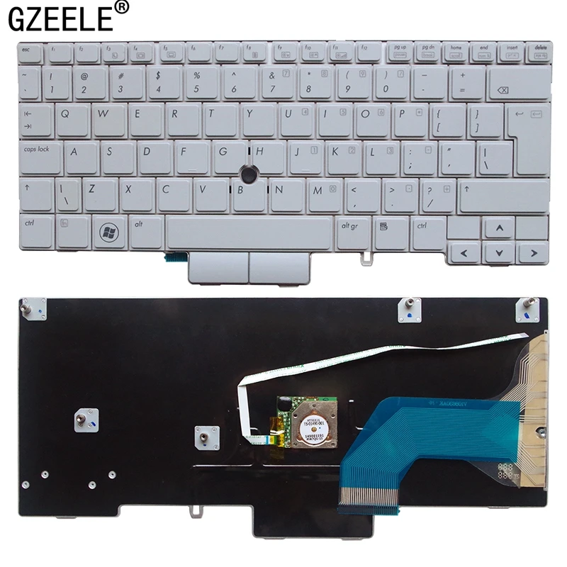Новая английская клавиатура для ноутбука HP 2740 2740p 2740V серебристая США|keyboard for hp|laptop