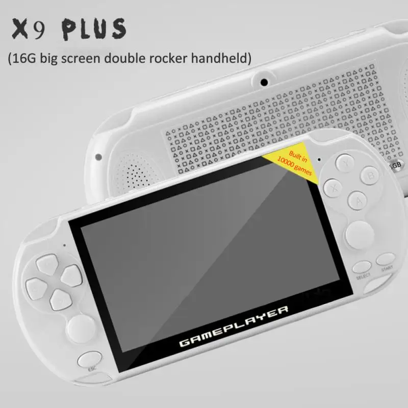 Консоль игровая X9 PLUS портативная 128 бит 16 ГБ 5 1 дюйма|Портативные игровые консоли|
