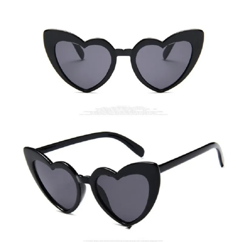 Женские солнцезащитные очки love милые трендовые ретро в форме сердца