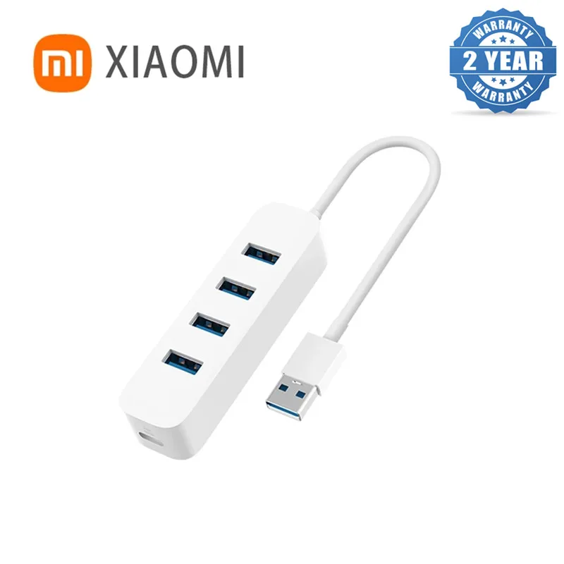 

Xiaomi USB 3,0 концентратор на четыре порта Высокоскоростной USB-C аксессуары для ноутбука Компьютерная периферия Office Multi-Совместимость с системой ...