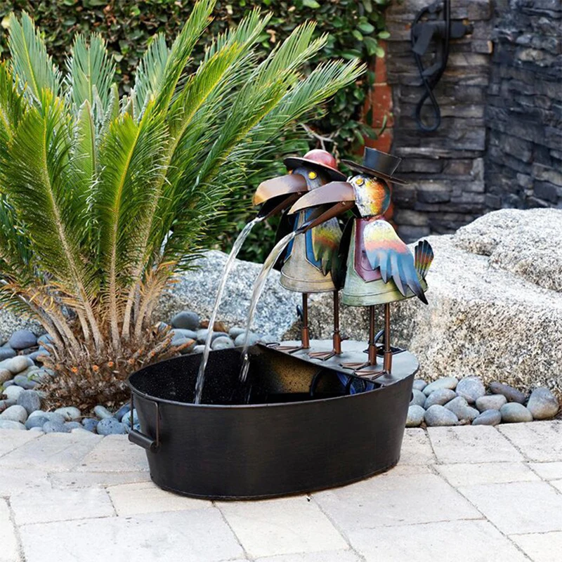 

Creative Animal Mouth Water Fountains Indoor Outdoor Waterfall Fountain Tabletop Water Fountain Feng Shui Home Decoration