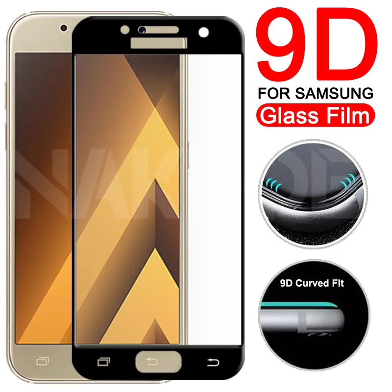 9D закаленное стекло для Samsung Galaxy A3 A5 A7 2016 2017 J3 J5 J7 S7 защита экрана защитное пленка