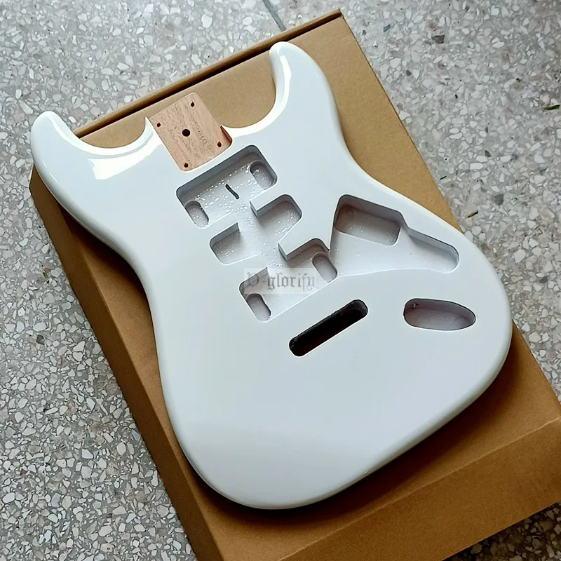 st elektrische gitarre körper pappel holz elektrische gitarre körper strat körper st körper metallic blau und weiß free globa