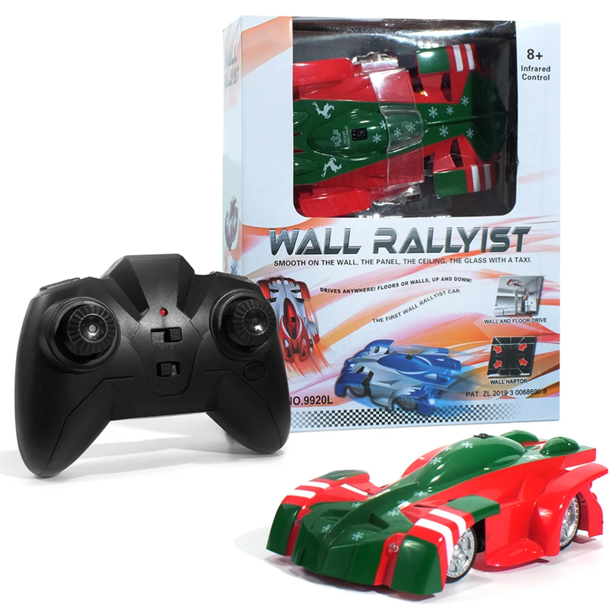 

Remote Control Wall Climbing Car 300mAh USB Rechargeable 360°Rotating Stunt Car Toy for 4-12 Years Old Kids Christmas Gift