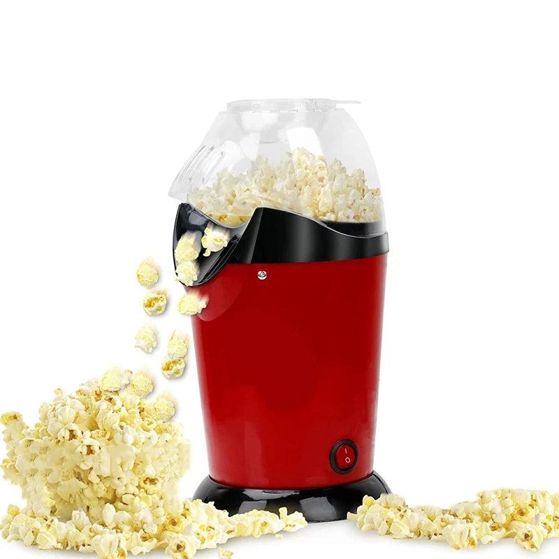 

Popcorn Maker Hot Air PopCorn Popper 1200W with Measuring Cup No Oil for Home Party -Corn Machine US Plug popcorn machine
