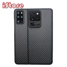 Carbon fiber phone case for Samsung S20 FE galaxy S20 Plus 5G S20Ultra FE light Thin High-strength protective shell Aramid case
