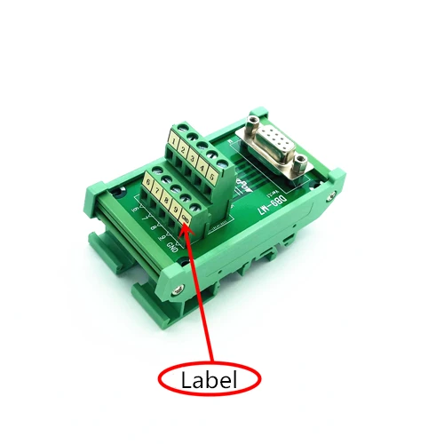 Образец 1 шт. женский DB9 D-sub разъем 10 штифтов Клеммная колодка адаптер для печатной