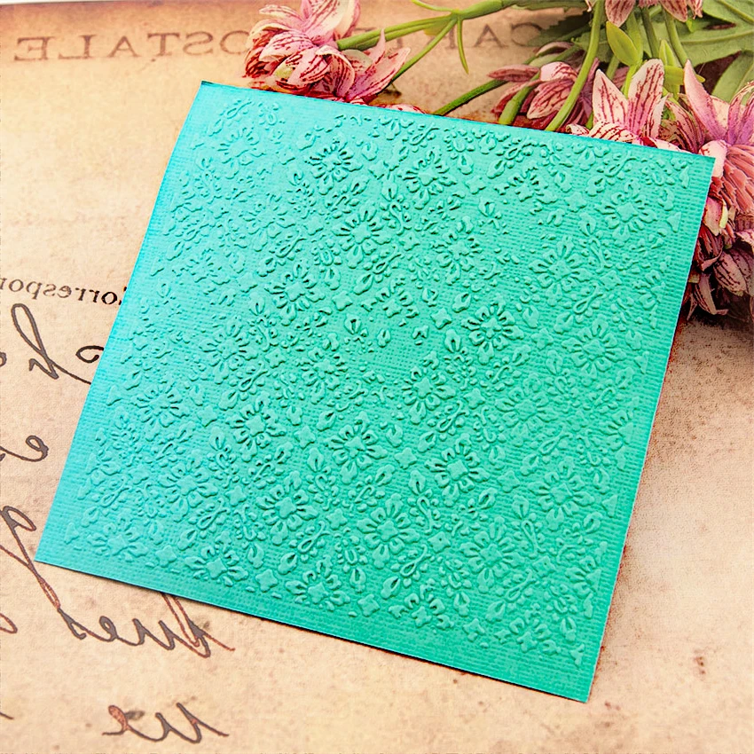 Трещина сетка венок бумажной папки для тиснения Пластик Скрапбукинг DIY шаблон