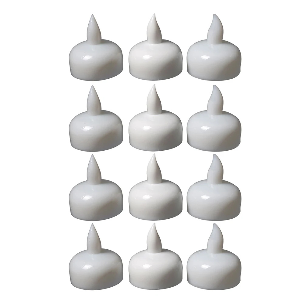 

12Pcs Battery Operated LED Tea Lights Candles Flameless LED Electronic Candle Lamp Weeding Party Layout Supplies