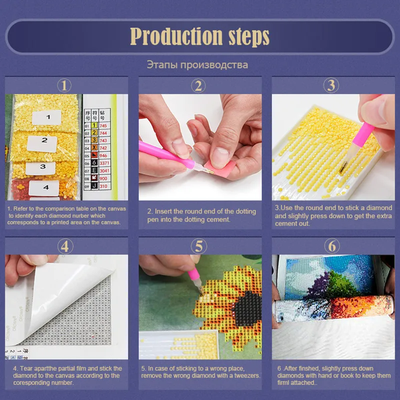 

CraftArtGo 5D DIY Diamond Embroidery scenery Full Square Round Rhinestone Mosaic Painting Cross Stitch Flowers Diamond Kit