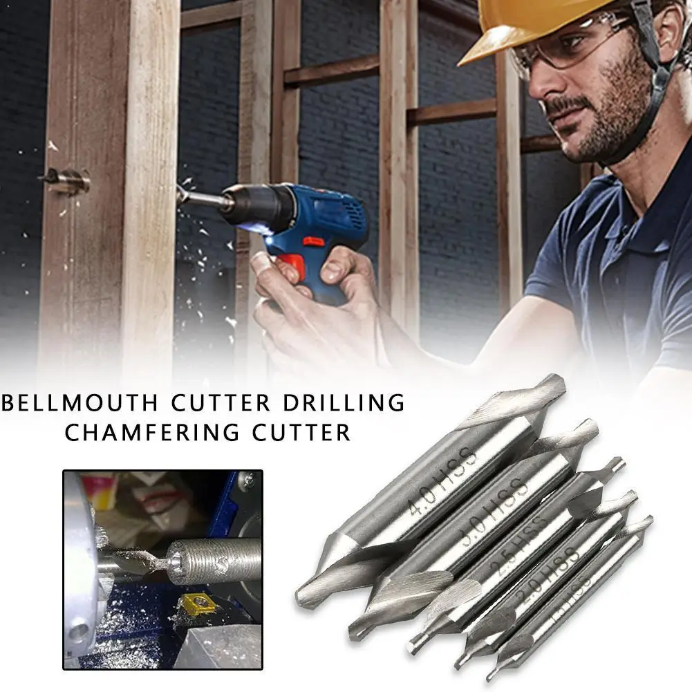 

5pcs A-type Double Ended Hss Center Compound Center Point Set High Drill Fixed Drill Home Decor Steel Speed G0J7