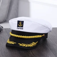 adult yacht military hats boat skipper ship sailor captain costume hat adjustable cap navy marine admiral for men women