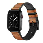 Силиконовый + кожаный ремешок для ремешка для Apple watch 44 мм 40 мм 42 мм 38 мм iWatch 5 ремешок для часов браслет для Apple watch series 6 4 3 se