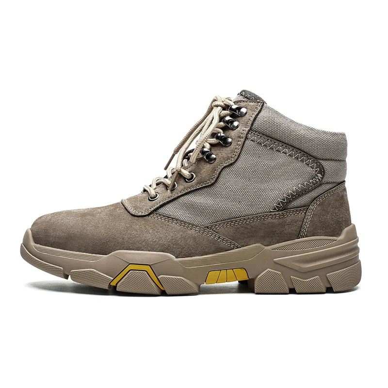 7908Khaki Мужские зимние ботинки новая мужская Повседневная Теплая обувь мужские модные ботинки Chaussure Мужская обувь дышащие зимние ботинки на шнуровке теплая обувь - Цвет: 7908Khaki