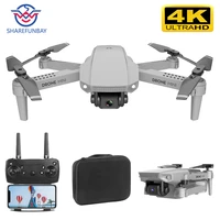 sharefunbay e88 drone 4k hd dual drone wide angle camera drone wifi 1080p real time transmission fpv drone follow rc quadcopter