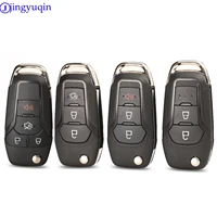 jingyuqin 10p remote car key shell case cover for ford f 150 f 250 f 350 explorer ranger ka fiesta mondeo 23 buttons