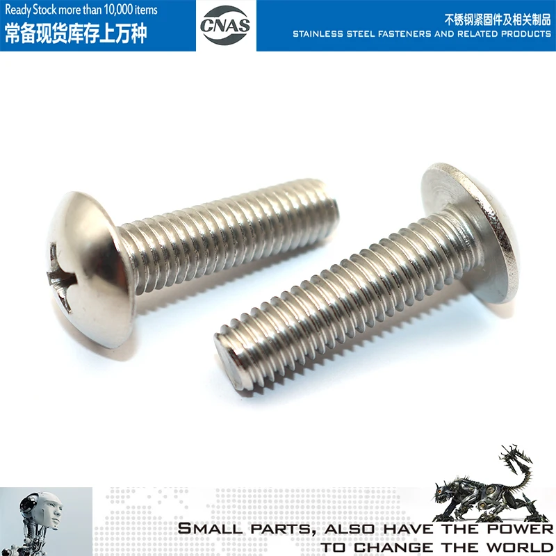 304 нержавеющий японский Стандартный крестообразный Винт с большой плоской