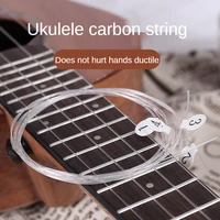 ukulele strings 4pcsset white durable nylon replacement part for 21 inch 23 inch 26 inch stringed instrument