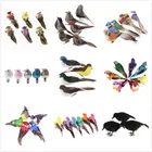 Искусственные Птицы из пены, товары для цветов, украшения для свадьбы, рождественской елки, венок для скрапбукинга, искусственные цветы, 112 шт.