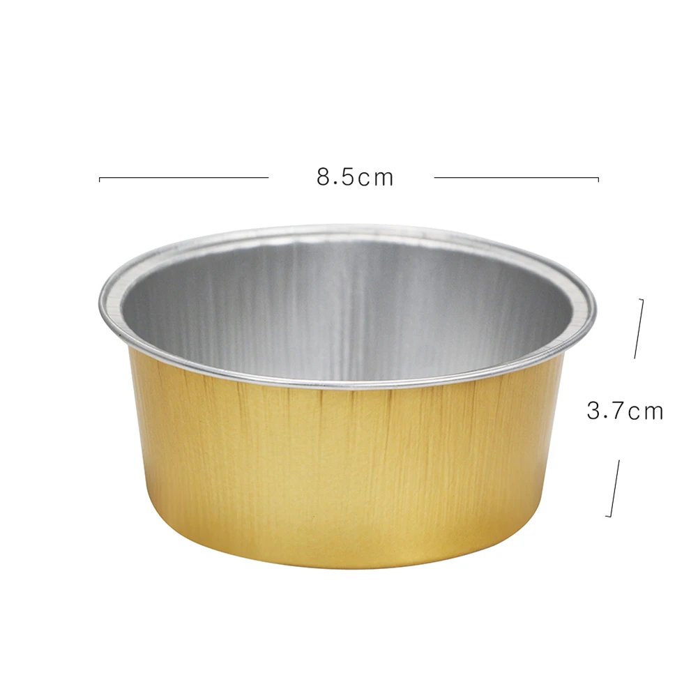 5 шт./10 шт. Золотая круглая алюминиевая фольга для депиляции чаша с воском