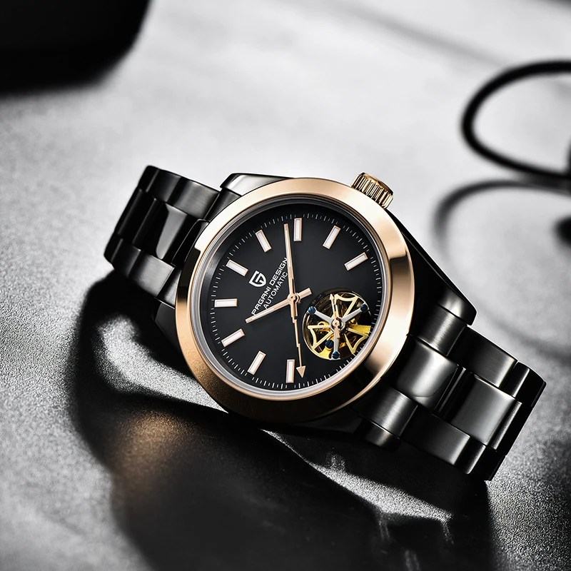 

New PAGANI DESIGN Business Men's Watch Luxury Brand Tourbillon Mechanical Wristwatch Stainless Steel Waterproof Automatic Clock
