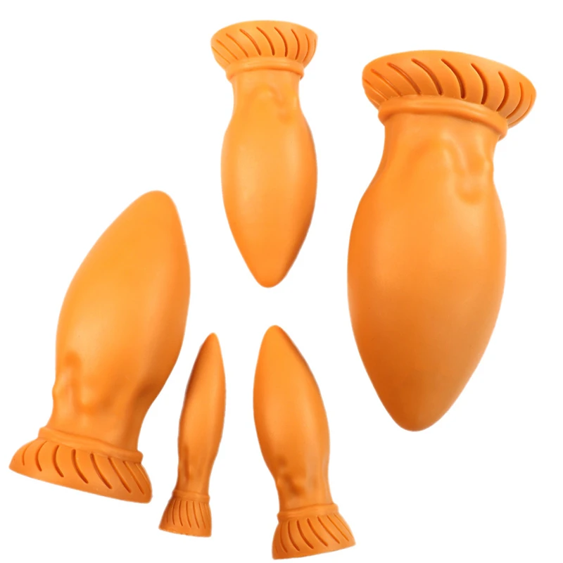 Анальная пробка супер-огромная с бисером стимулятор расширения ануса массаж