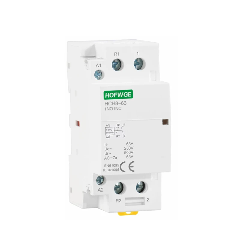 HCH8-40M 2P 63a 40A 220 В Din-рейка бытовой модульный контактор переменного тока с ручным