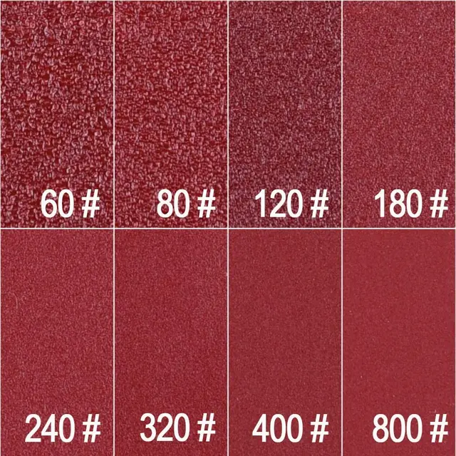 60 Fogli Carta Vetrata Triangolare - Grana 40-240 Per Levigatrice Mouse, Con 11 Fori Per Legno E Metallo - Foto 3