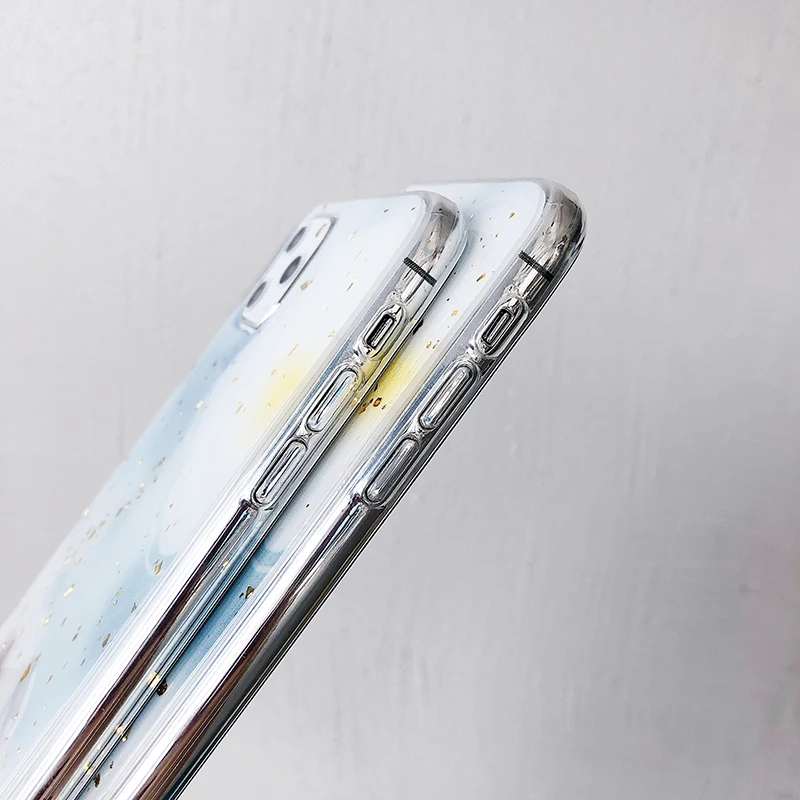 Bling Цветы с блестками мягкие чехлы для huawei P20 P30Lite Mate20 30 Pro Золотая фольга Крышка для смартфона Honor 8X9X9 10 20 Nova 3 3i 4 5