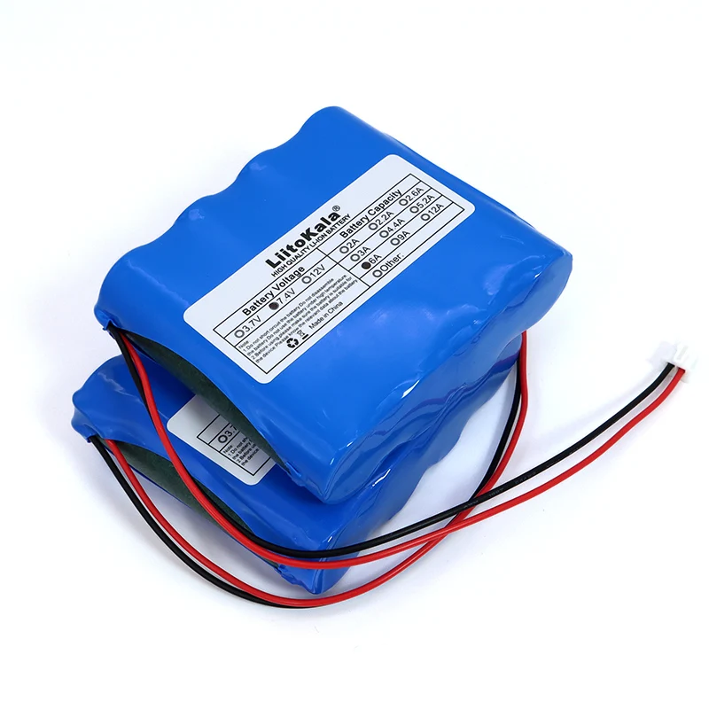 7 4 V 18650 Литий Батарея пакет 2S2P 5.2ah Рыбалка светодиодный светильник Bluetooth Динамик 8