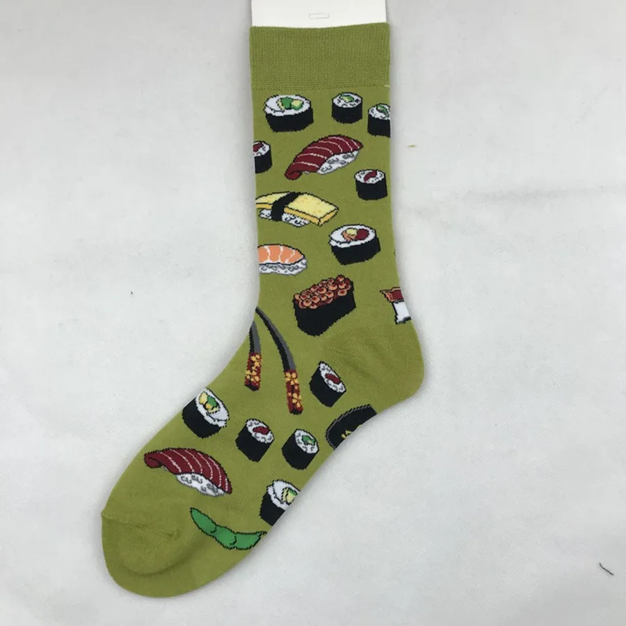 Осень и зима новый десерт Еда Серии креативный узор трубки хлопок дамы носки