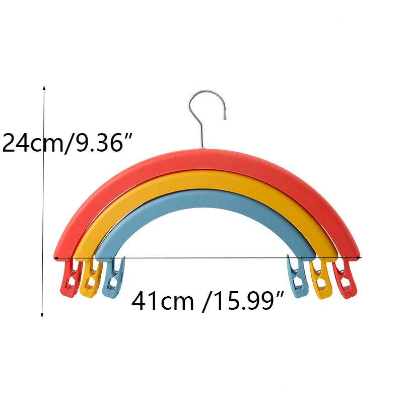 

3 in 1 Multifunction Rainbow Rotating Clothes Hanger Multi-port Support hangers for Clothes Drying Rack Storage Hangers Dropship