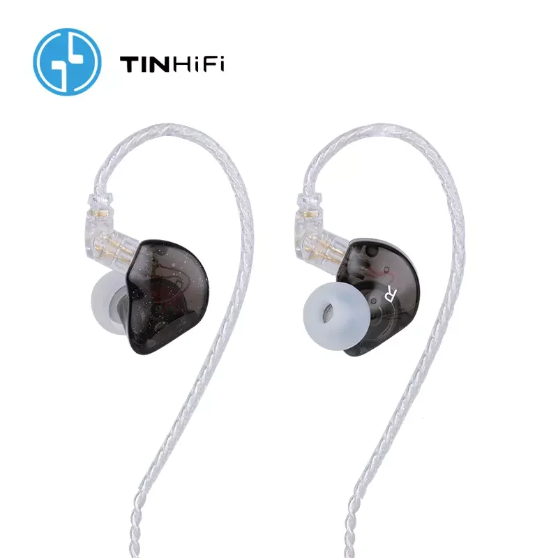 Диафрагменные динамические Hi Fi наушники TIN T1 Plus вкладыши с басом DJ Металлическая