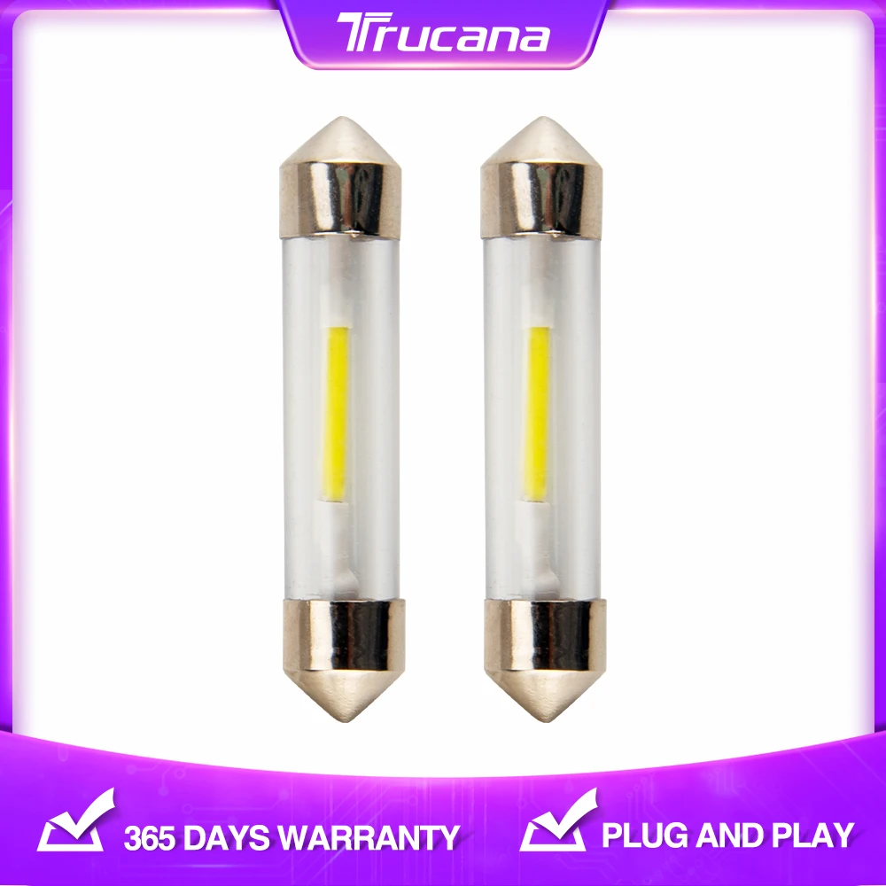 

Trucana 2x C5W C10W LED Bulb Canbus Festoon 41mm NO ERROR Led Car Interior Dome Light Reading Light Plate Auto Lamp Bulb DC 12V