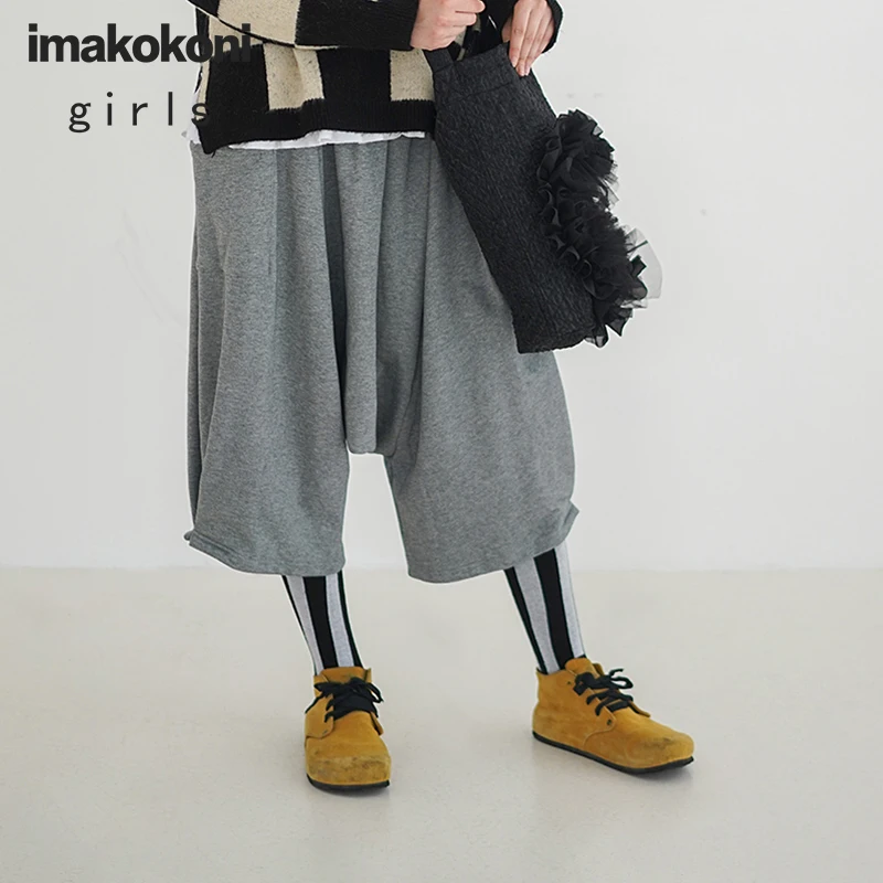 Imakokoni2019 Новинка осени оригинальный дизайн сплошной цвет японский свободные