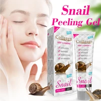 100ml collagen snail exfoliating gel gently cleanses pores removes chicken skin and dead skin on the face to moisturize
