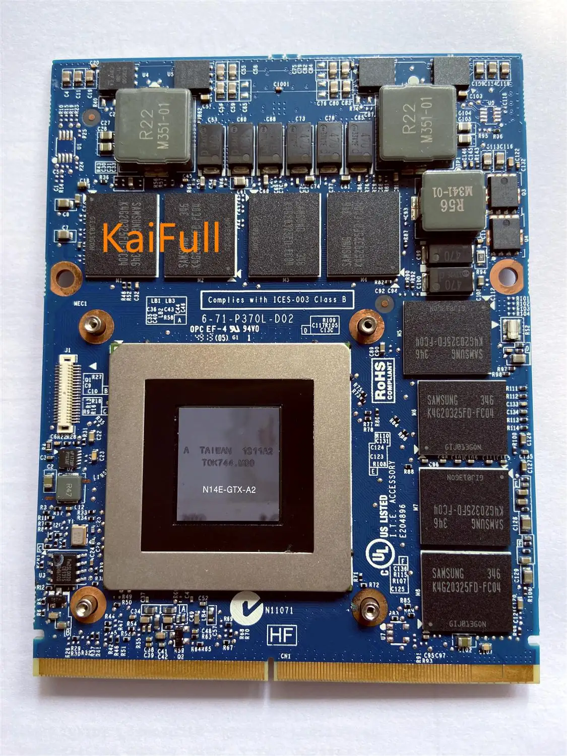 Оригинальный GTX 780 м GTX780M 4 Гб N14E-GTX-A2 видео Дисплей Графический VGA карты для Dell M17X R5 R4